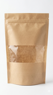 Doypack 180x290, Craft, fenêtre, 1000ml 9 g